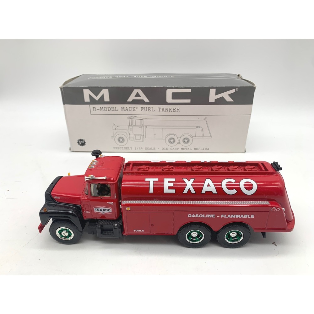 First Gear Mack R-Model Fuel Tanker 1/34 Red Texaco Die-Cast Metal Replica